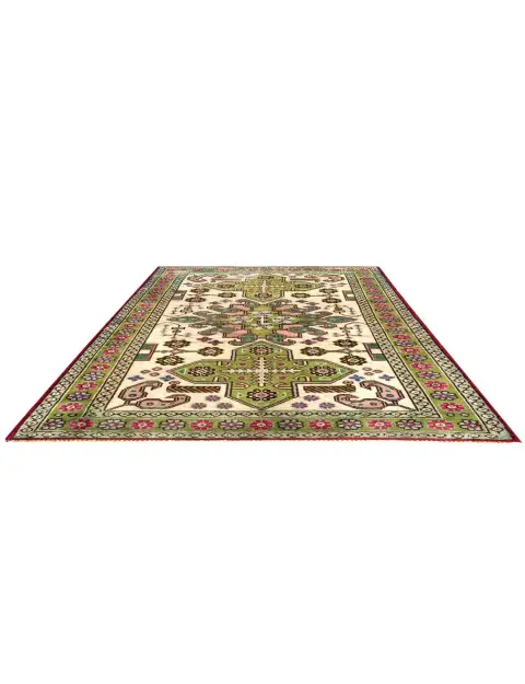 Grün Persien Persischer Vintage Teppich  143 x 85 cm