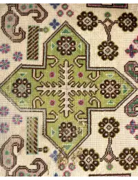 Vert Persan Tapis Persan vintage  143 x 85 cm