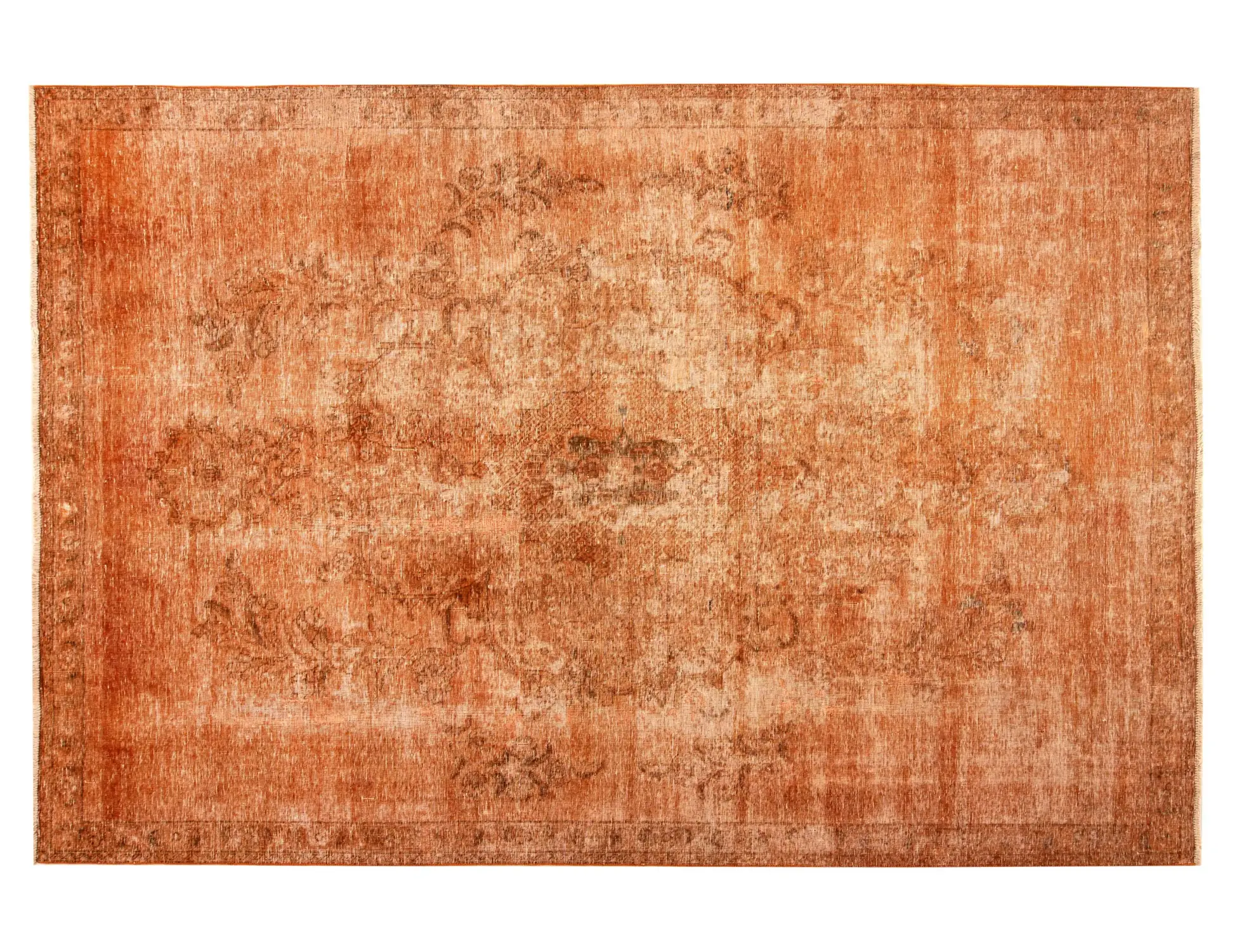 Orange  Persia Persian Vintage Carpet  310 x 214 cm - Unique Handmade Carpet