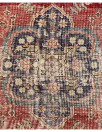 Rood Perzië Perzisch Vintage Tapijt  136 x 109 cm