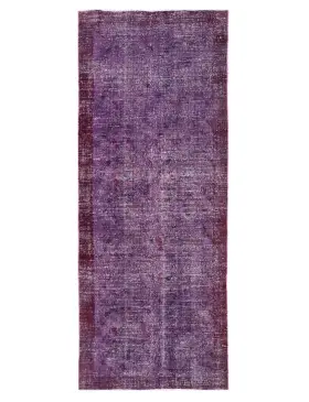 Viola Turco Tappeto vintage persiano 288 x 114 cm