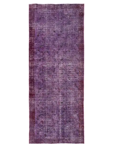 Lila Türkei  Vintage Teppich  288 x 114 cm