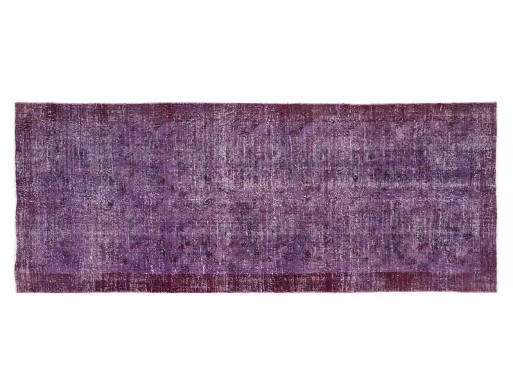 Lila Türkei  Vintage Teppich  288 x 114 cm