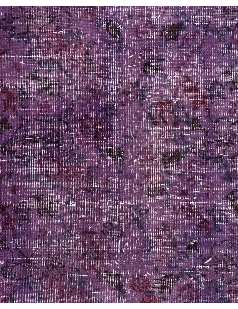 Lila Türkei  Vintage Teppich  288 x 114 cm
