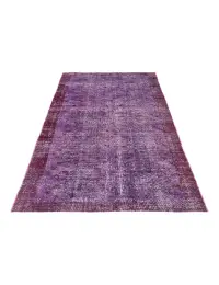 Lila Türkei  Vintage Teppich  288 x 114 cm