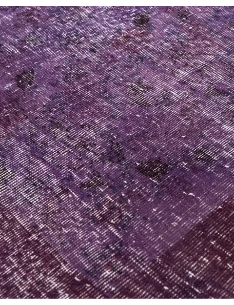 Lila Türkei  Vintage Teppich  288 x 114 cm