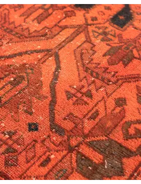 Oransje Persia Persisk vintage teppe  310 x 67 cm