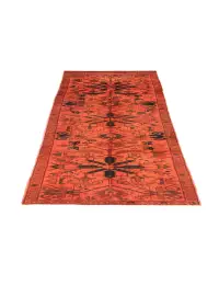 Orange Persien Persischer Vintage Teppich  310 x 67 cm