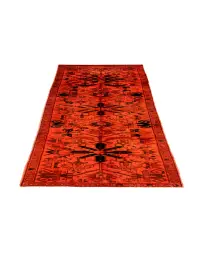 Orange Persien Persischer Vintage Teppich  310 x 67 cm