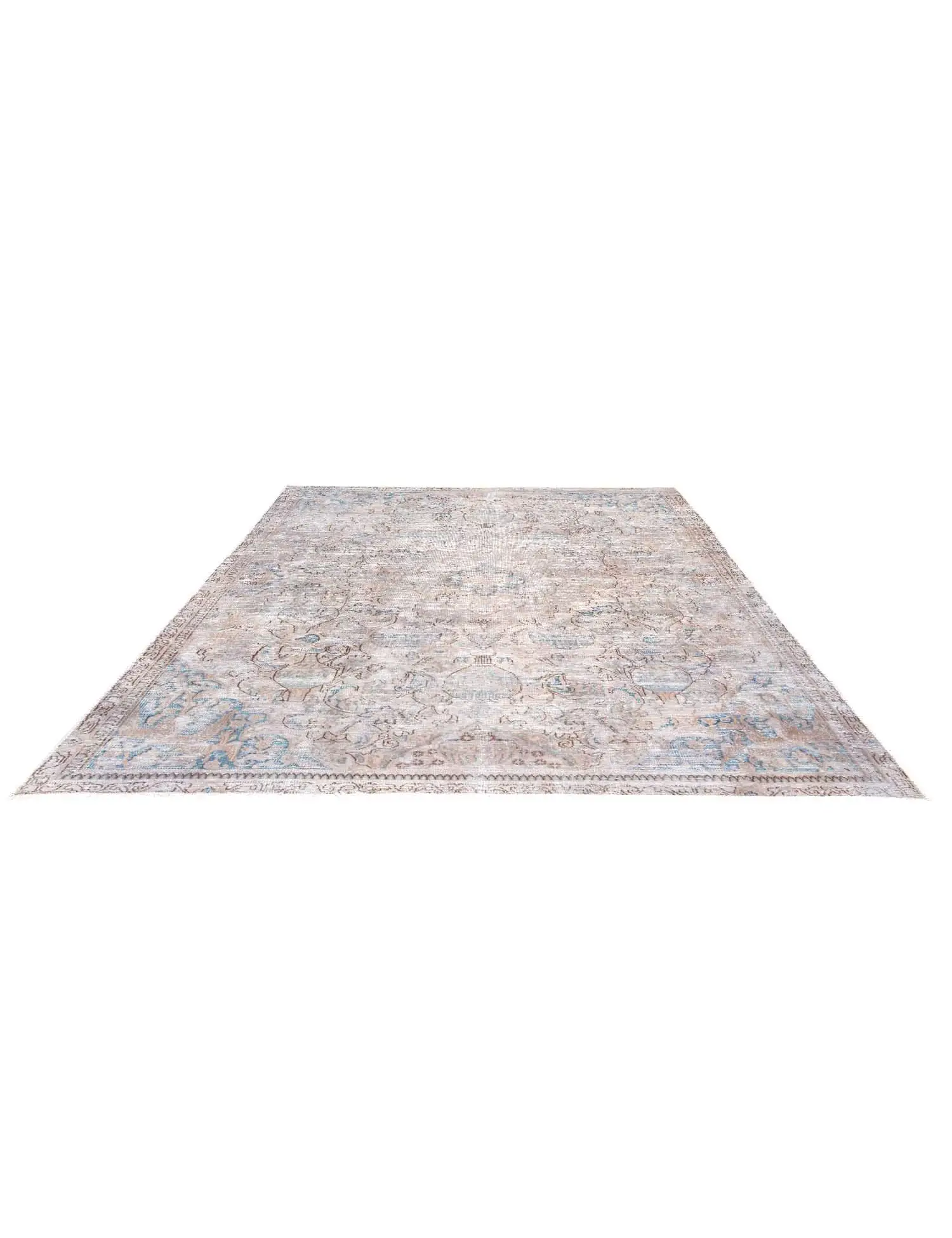 Grau Persien Persischer Vintage Teppich  300 x 210 cm - Einzigartiger handgefertigter Teppich