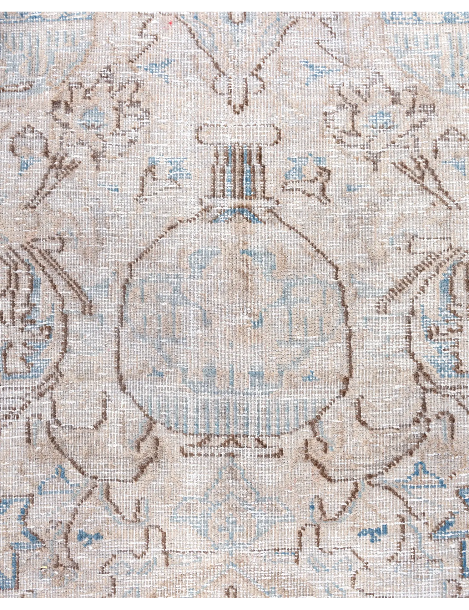 Grau Persien Persischer Vintage Teppich  300 x 210 cm - Einzigartiger handgefertigter Teppich