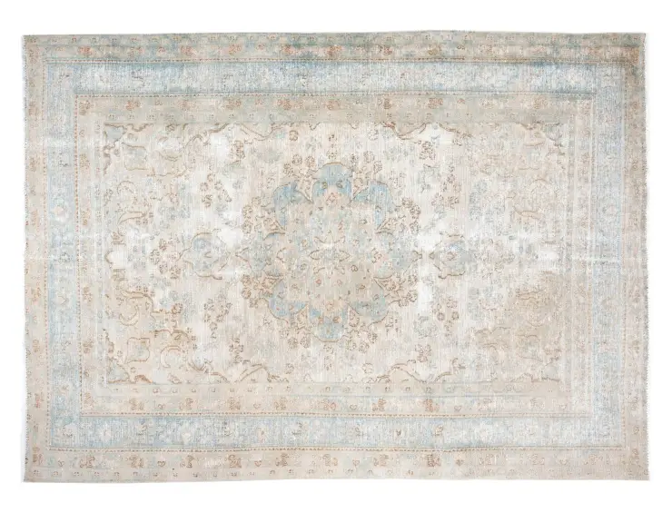 Grau Persien Persischer Vintage Teppich  282 x 196 cm