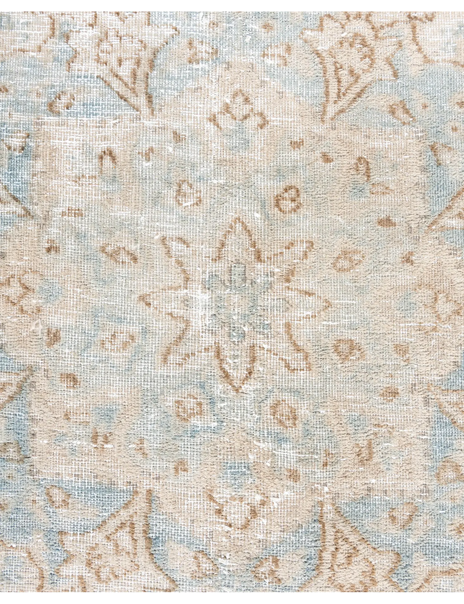 Grau Persien Persischer Vintage Teppich  282 x 196 cm - Einzigartiger handgefertigter Teppich