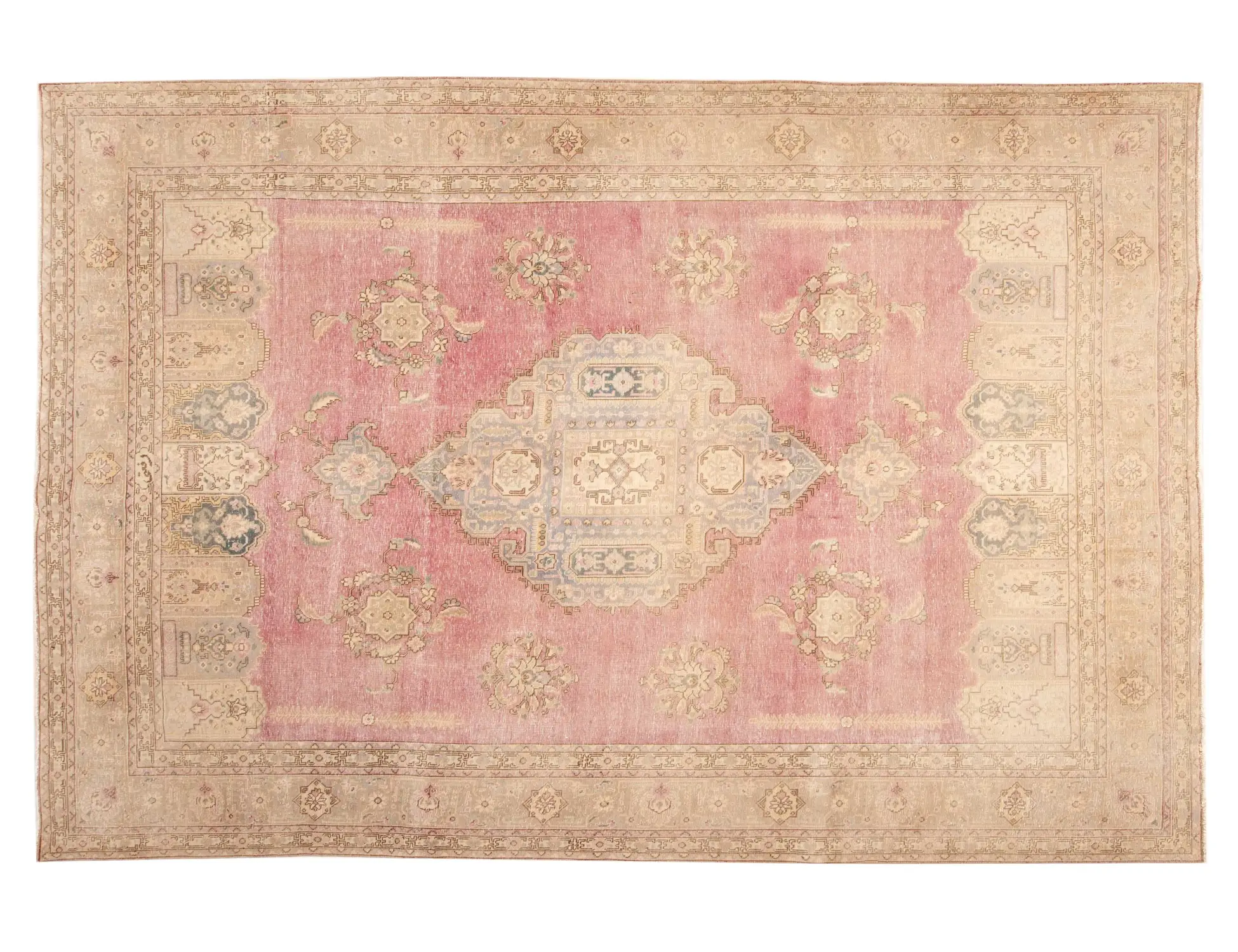 Rot Persien Persischer Vintage Teppich  334 x 240 cm - Einzigartiger handgefertigter Teppich