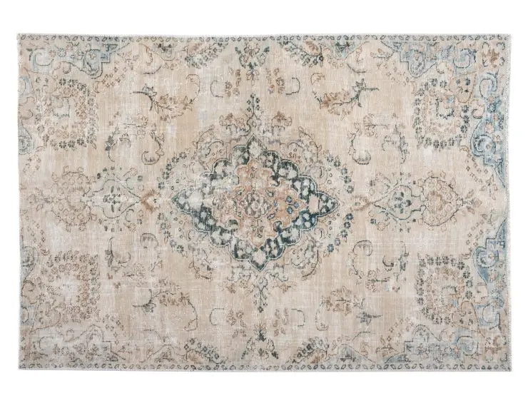 Beige Persien Persischer Vintage Teppich  189 x 123 cm