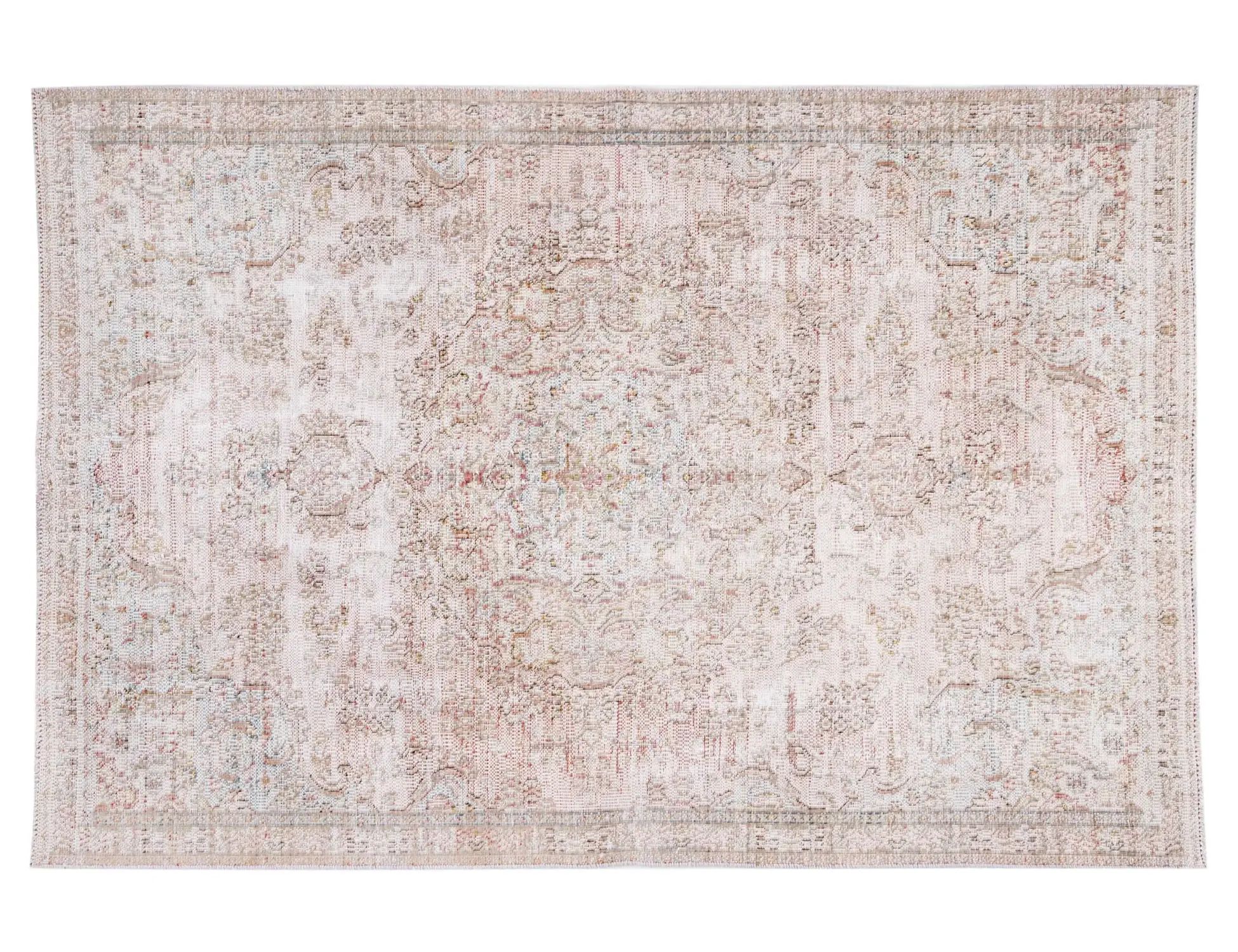 Grau Persien Persischer Vintage Teppich  236 x 150 cm - Einzigartiger handgefertigter Teppich