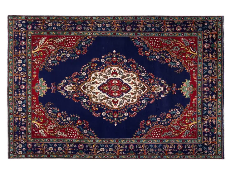 Blå Persien Tabriz  338 x 264 cm