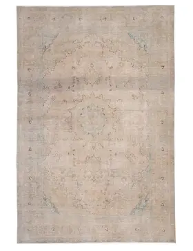 Beige Persien Persisk Vintagetæppe  286 x 186 cm