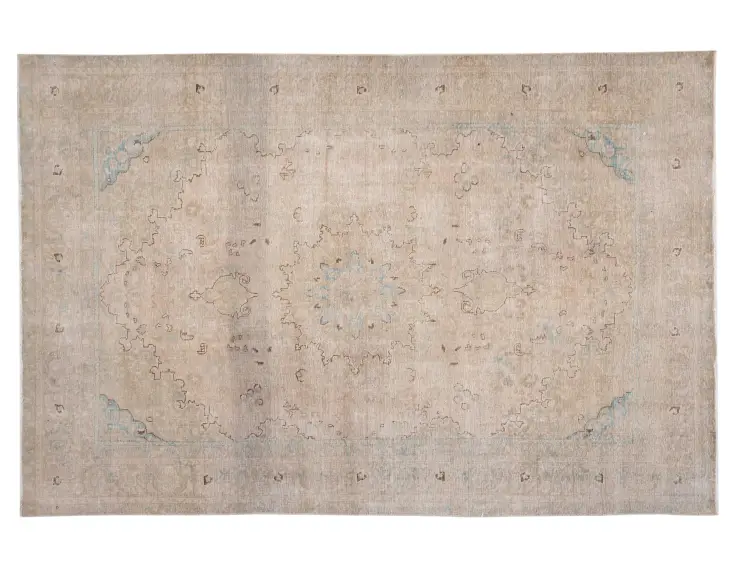 Beige persia Persisk vintage teppe  286 x 186 cm