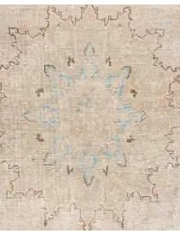 Beige persia Persisk vintage teppe  286 x 186 cm