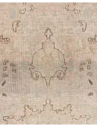 Beige persia Persisk vintage teppe  286 x 186 cm