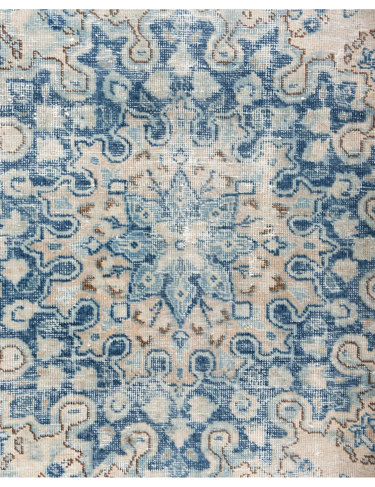 Blauw Perzië Perzisch Vintage Tapijt  332 x 235 cm - Uniek handgemaakt tapijt