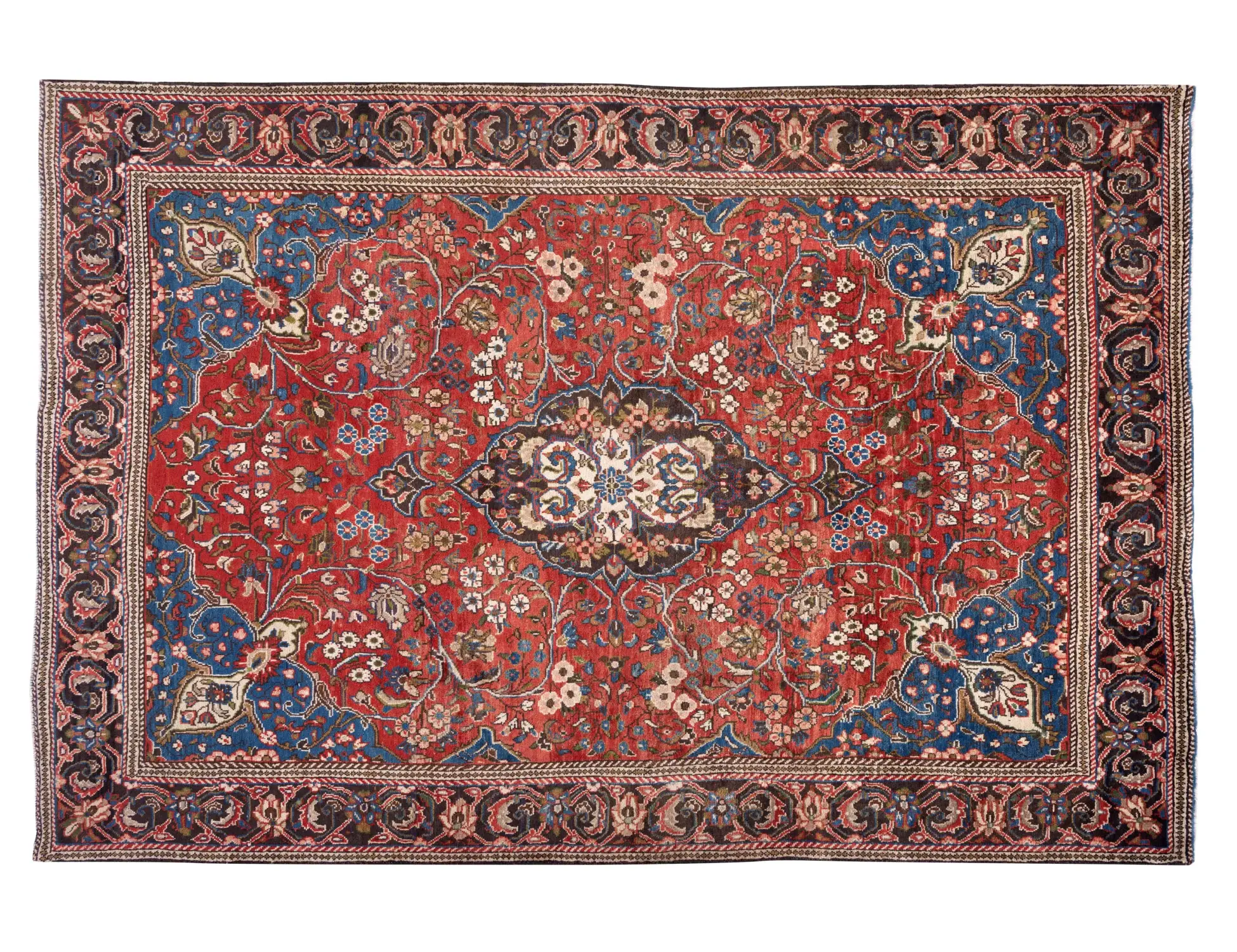 Röda Persien Hamadan  305 x 205 cm - Unik handgjord matta