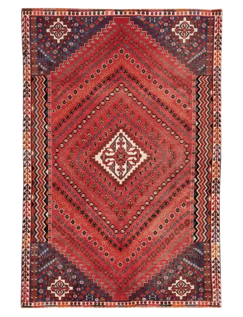Rood Perzië Shiraz  254 x 157 cm