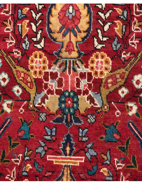 Rood Perzië Tabriz  138 x 93 cm