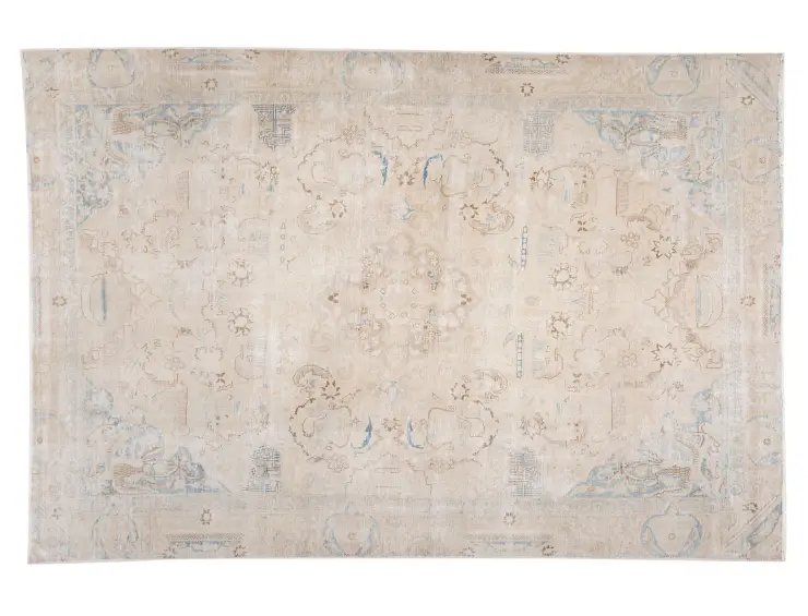 Beige Persiano Tappeto vintage persiano  357 x 257 cm