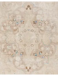 Beige Persiano Tappeto vintage persiano  357 x 257 cm