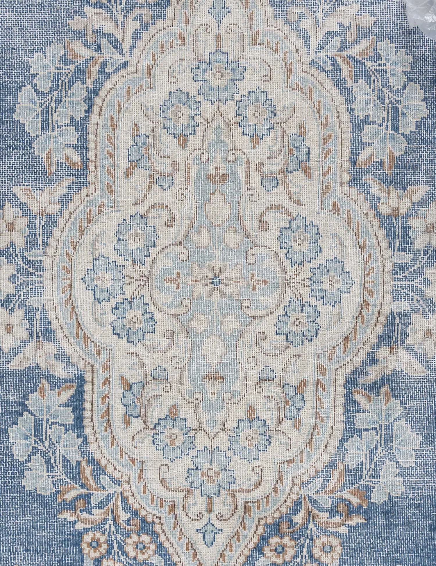 Blau Persien Persischer Vintage Teppich  392 x 268 cm - Einzigartiger handgefertigter Teppich