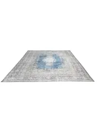Blau Persien Persischer Vintage Teppich  392 x 268 cm