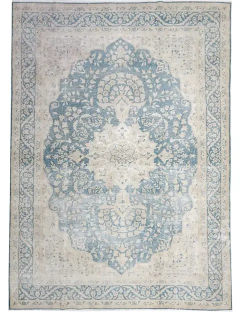 Azul Persia Alfombra persa vintage  308 x 207 cm