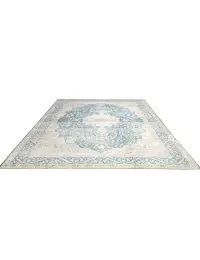 Blau Persien Persischer Vintage Teppich  308 x 207 cm