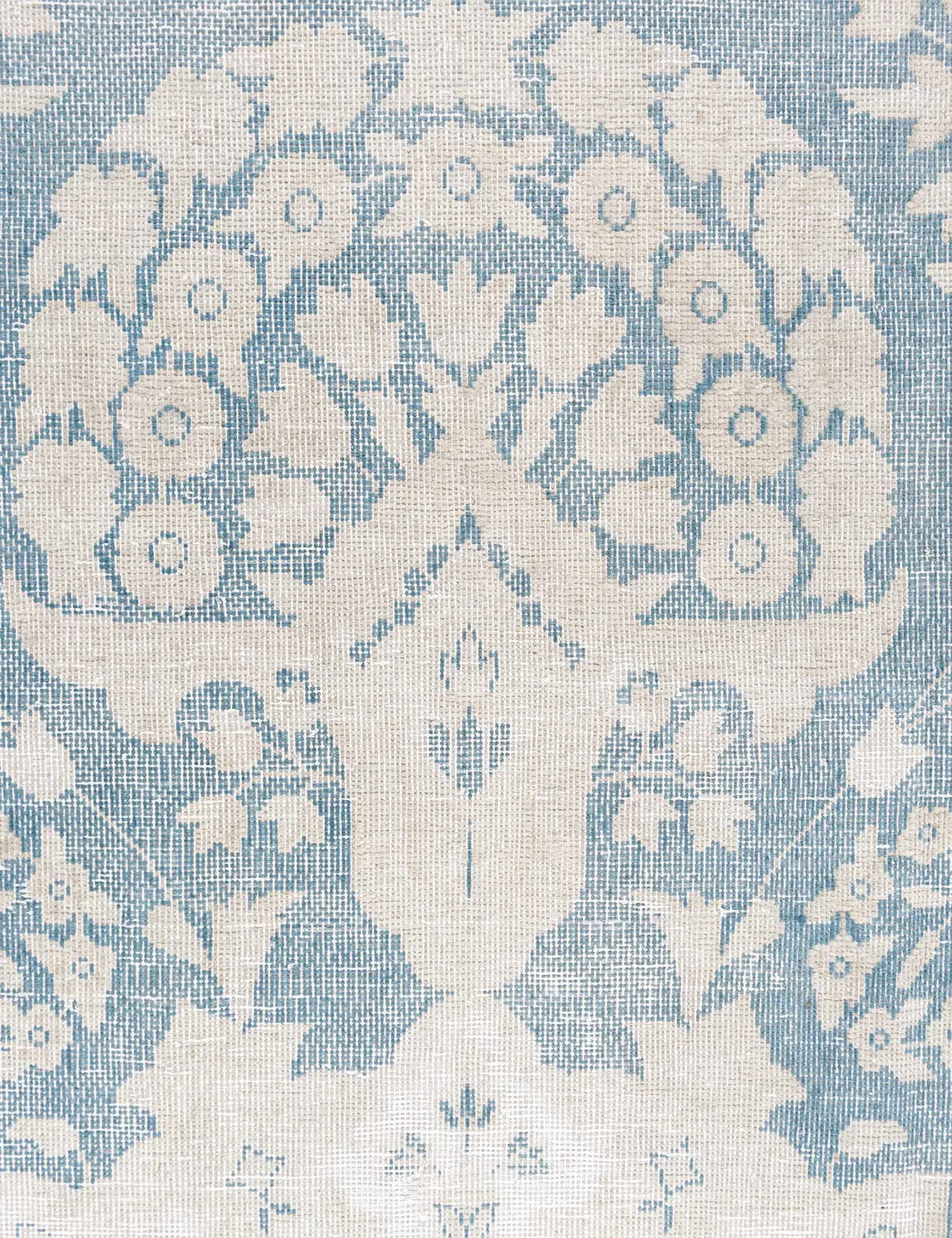 Blau Persien Persischer Vintage Teppich  308 x 207 cm - Einzigartiger handgefertigter Teppich