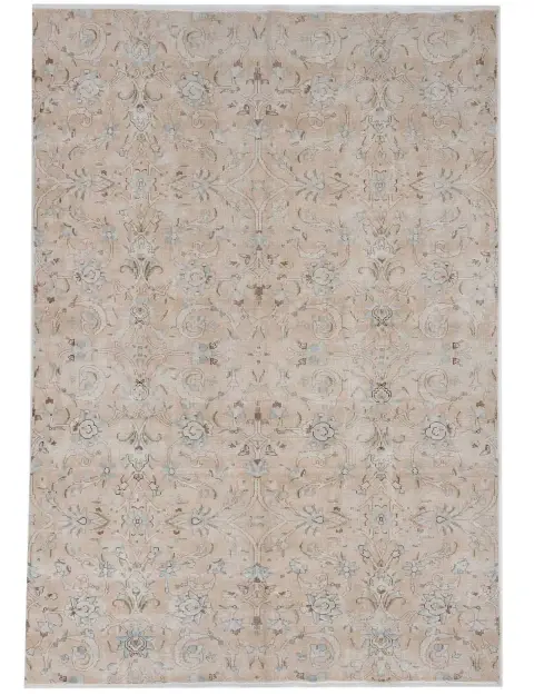 Beige Pakistan Alfombra persa vintage  258 x 173 cm