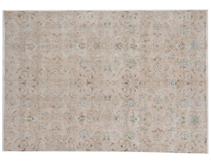Beige text_origin_4 Persisk vintage teppe  258 x 173 cm