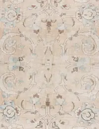 Beige text_origin_4 Persisk vintage teppe  258 x 173 cm