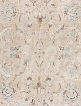Beige Pakistan Persisk vintage teppe  258 x 173 cm