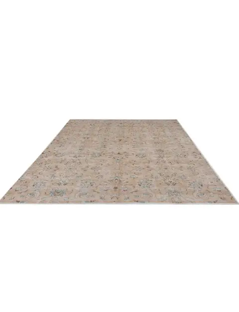 Beige Pakistan Alfombra persa vintage  258 x 173 cm