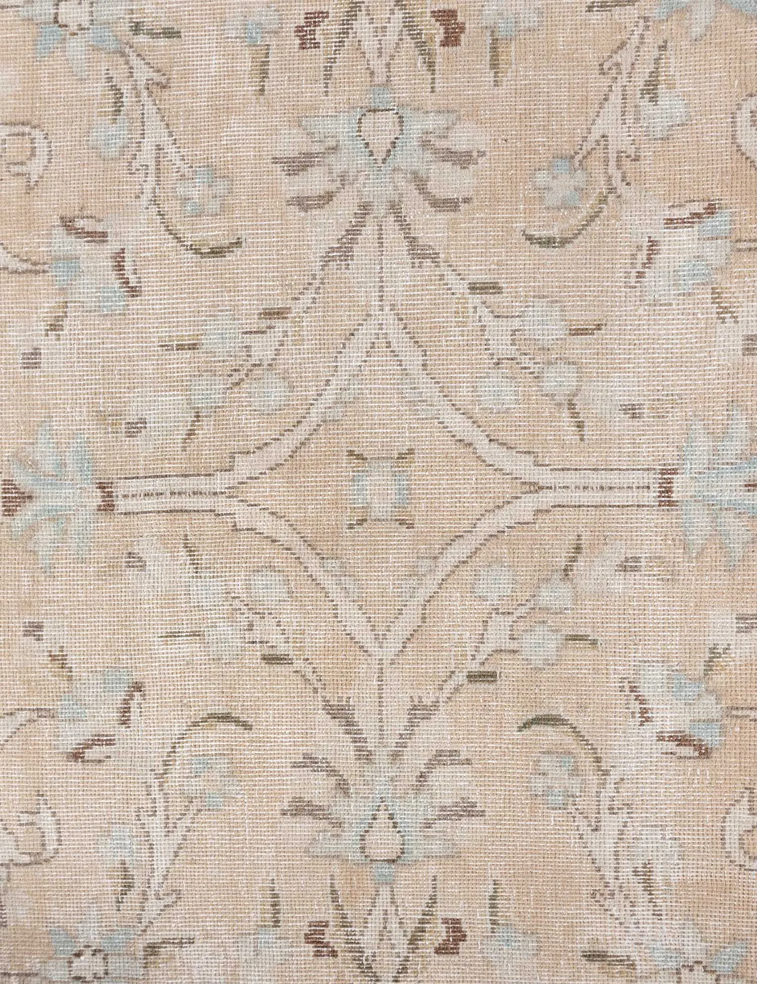 Beige text_origin_4 Persisk vintage teppe  258 x 173 cm - Unikt håndlaget teppe