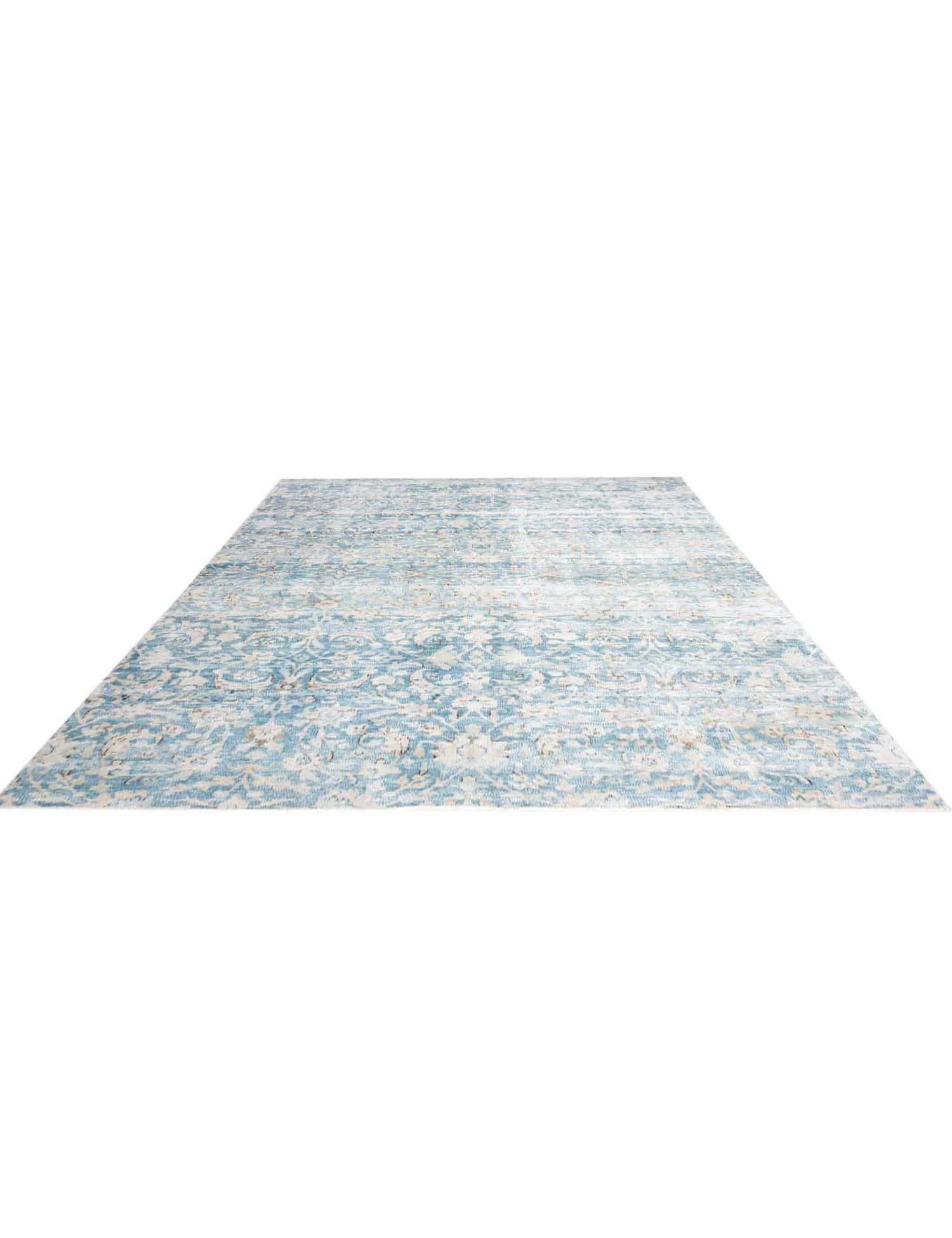 Azul Persa Alfombra persa vintage  274 x 174 cm - Alfombra única hecha a mano