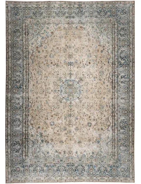 Beige Pakistan Alfombra persa vintage  372 x 267 cm