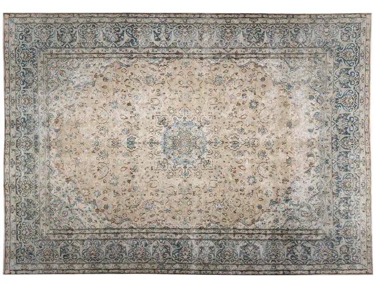 Beige  text_origin_4 Persian Vintage Carpet  372 x 267 cm