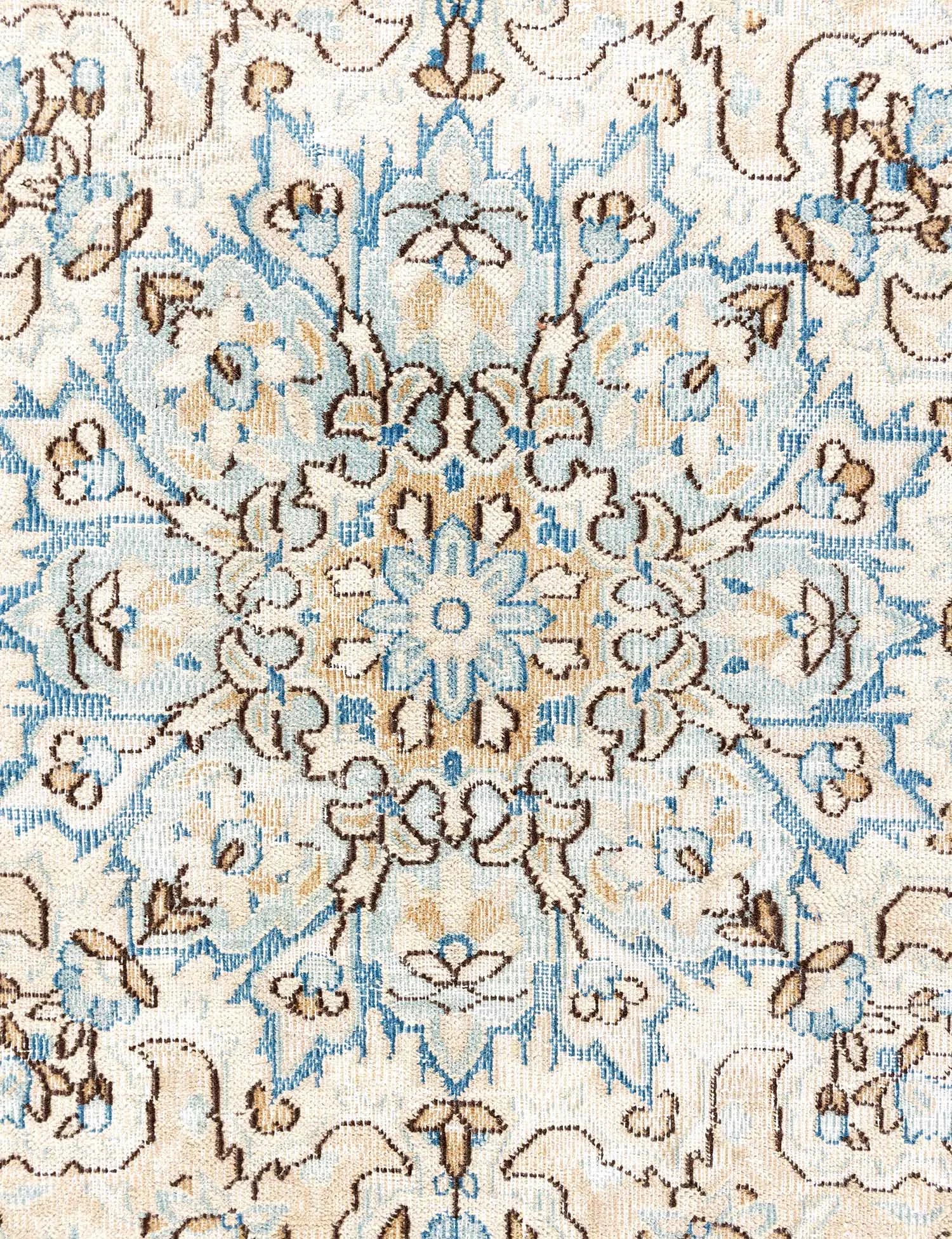 Beige  text_origin_4 Persian Vintage Carpet  372 x 267 cm - Unique Handmade Carpet