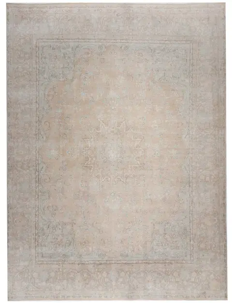 Beige Pakistan Persischer Vintage Teppich  394 x 296 cm