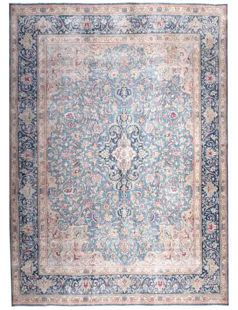 Blu Pakistan Tappeto vintage persiano  402 x 293 cm