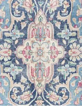 Azul Pakistan Alfombra persa vintage  402 x 293 cm