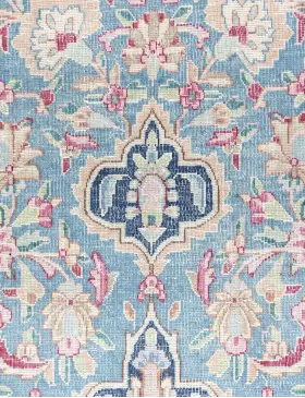 Azul Pakistan Alfombra persa vintage  402 x 293 cm